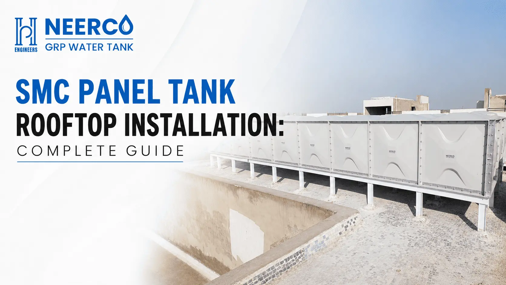 SMC Water Panel Tank Rooftop Installation Complete Guide